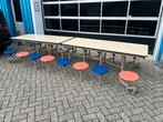 Klaptafel vouwtafel met krukjes SICO 16 persoons, Gebruikt, 200 cm of meer, Vijf personen of meer, Rechthoekig