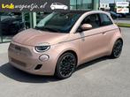 Fiat 500 La Prima 42 kWh *panoramadak *leder *rosé gold *17, Gebruikt, Overige kleuren, 4 stoelen, Leder