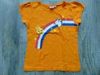 Oranje T-shirt maat 134 shirt korte mouwen, Meisje, Ophalen of Verzenden, Zo goed als nieuw, Shirt of Longsleeve