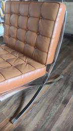 4 fauteuils chair, stoel model "Barcelona", Huis en Inrichting, 75 tot 100 cm, Zo goed als nieuw, Metaal, 50 tot 75 cm