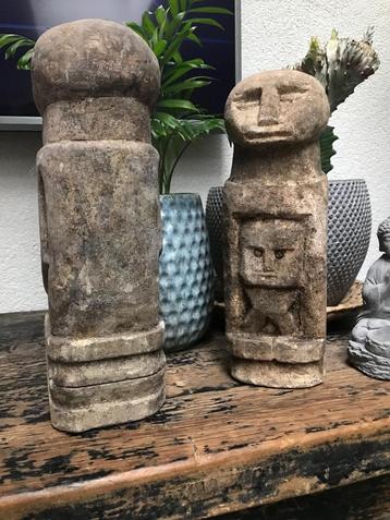 Javaans stenen beeld handwerk Indonesie Boneka stoneman Java beschikbaar voor biedingen