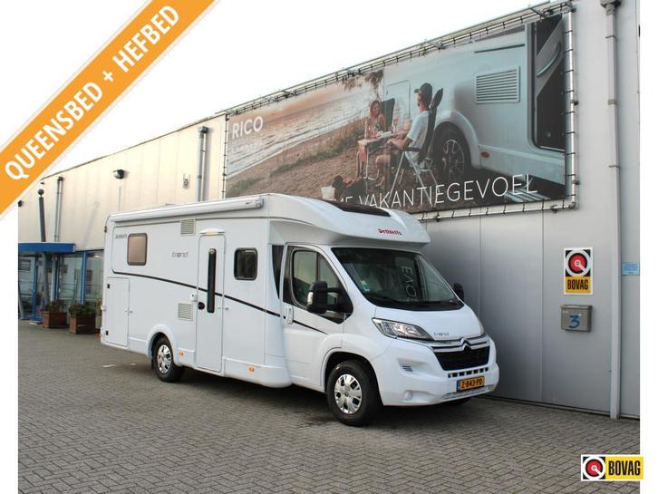 Dethleffs Trend 7057 dbm Queensbed hefbed, Caravans en Kamperen, Campers, Bedrijf, tot en met 5, Half-integraal, Dethleffs, Diesel