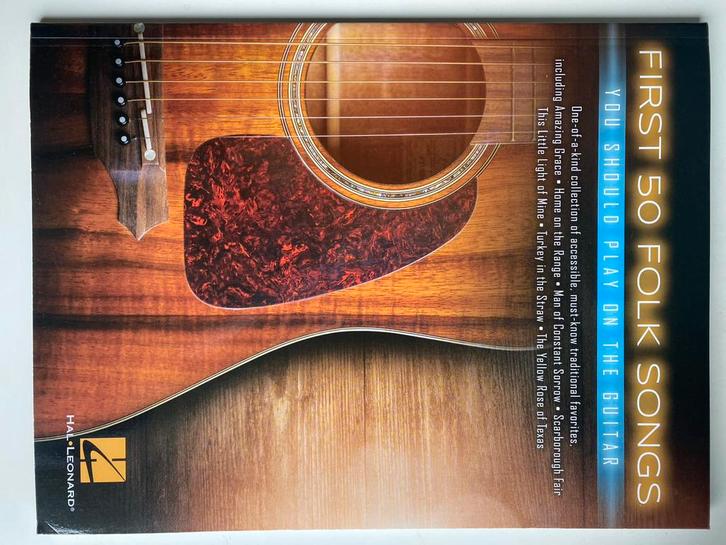 Gitaarboek: 50 bekende folk songs, Boeken, Muziek, Nieuw, Instrument, Ophalen of Verzenden