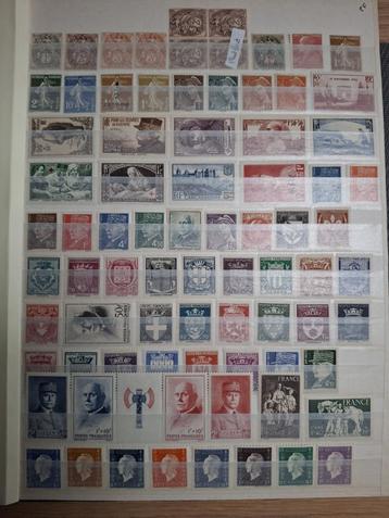 postzegel frankrijk 1914 -1970 postfris en ongebruikt beschikbaar voor biedingen