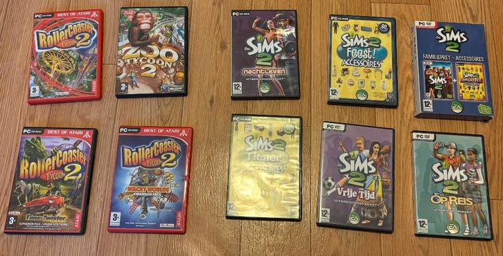 Diverse PC DVD De Sims 2 EA Sports, Spelcomputers en Games, Games | Pc, Gebruikt, Simulatie, 1 speler, Vanaf 7 jaar, Eén computer
