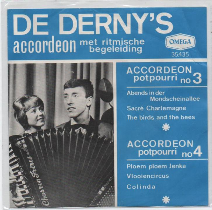 De Derny's- Accordeon No. 3, Cd's en Dvd's, Vinyl | Nederlandstalig, Zo goed als nieuw, Levenslied of Smartlap, 12 inch, Verzenden