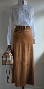 Pauw Scapa suede leren maxi rok 40/42, Kleding | Dames, Rokken, Pauw Scapa, Verzenden, Onder de knie