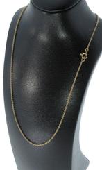 Anker schakel ketting 14k goud dames lengte 43cm fraai, Voordeelsieraden, Ophalen of Verzenden, Zo goed als nieuw, Met edelsteen