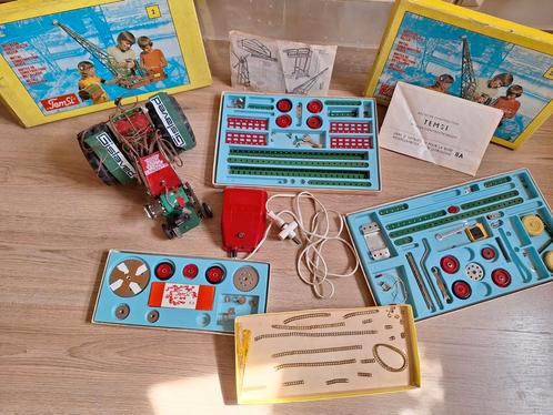 Set oude Temsi dozen met constructiemateriaal, Antiek en Kunst, Antiek | Speelgoed, Ophalen of Verzenden