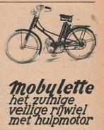 Retro reclame 1955 Mobylette Kaptein brommer betrouwbaar, Verzamelen, Verzenden, Overige typen