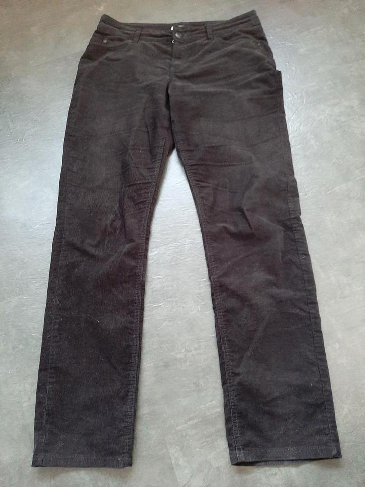 C&A Yessica ribstof zwarte broek 32/32, Kleding | Heren, Broeken en Pantalons, Gedragen, Maat 48/50 (M), Zwart, Ophalen of Verzenden