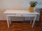 Sidetable met één lade., Ophalen, Gebruikt, 100 tot 150 cm, Grenenhout