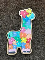 Giraffe puzzel hout, Ophalen of Verzenden, 10 tot 50 stukjes, Zo goed als nieuw