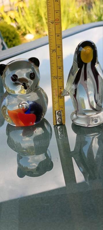 Murano panda en pinguïn oud beschikbaar voor biedingen