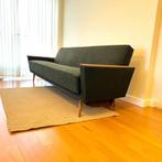 Vintage groene zetel / slaapbank / canapé, Ophalen, Gelezen