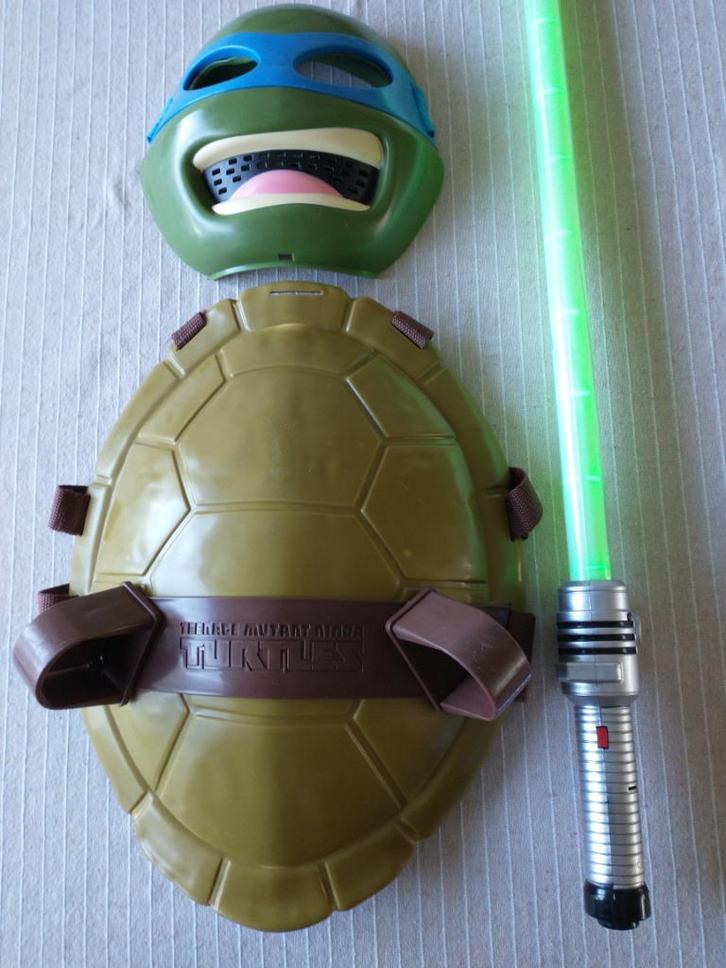 Teenage Mutant Ninja Turtles: Schild, Masker en Lichtzwaard, Kinderen en Baby's, Carnavalskleding en Verkleedspullen, Zo goed als nieuw