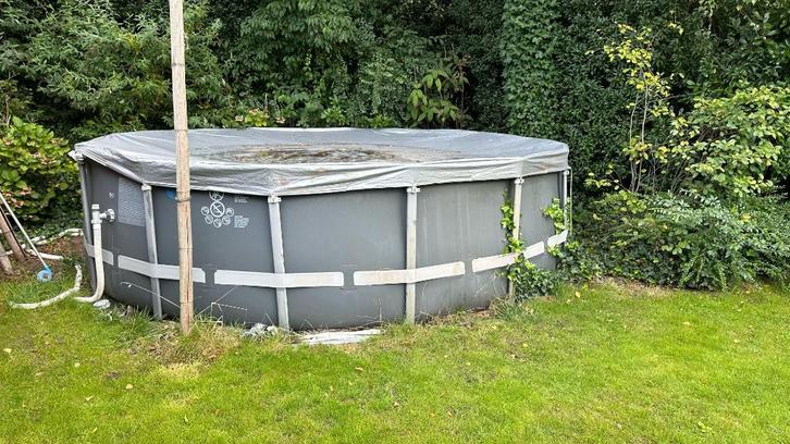 Intex zwembad 4,88m, Tuin en Terras, Zwembaden, Gebruikt, Opzetzwembad, 120 cm of meer, 400 cm of meer, 300 cm of meer, Rond, Ophalen of Verzenden