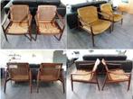 Hartmut Lohmeyer lounge chair type 400 for Wilkhahn (2x), Ophalen, Riet of Rotan, Minder dan 50 cm, Gebruikt