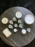Thomas servies wit met bruine rand, retro, vintage., Huis en Inrichting, Ophalen, Zo goed als nieuw, Overige stijlen, Overige typen