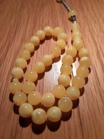 Amber  Tesbih 10x10mm 30cm.Damla. beschikbaar voor biedingen