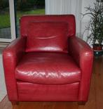 Lederen fauteuil, Huis en Inrichting, Ophalen, Gebruikt, 50 tot 75 cm, Leer