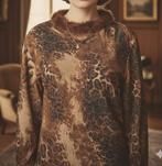 speciale feestelijke blouse, Verzenden, Zo goed als nieuw, Maat 42/44 (L), Bruin