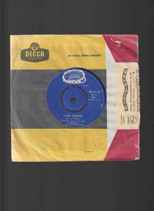 DE  TREKVOGELS  --  KLEINE  SCHOOIER, Cd's en Dvd's, Vinyl Singles, Zo goed als nieuw, Single, Nederlandstalig, 7 inch, Verzenden