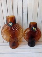 Vaas glas rond bruin PTMD, Overige kleuren, Nieuw, Ophalen of Verzenden, Glas