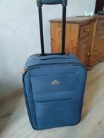 Blauwe Trolley Koffer, Gebruikt, 50 tot 60 cm, Ophalen of Verzenden, Minder dan 35 cm