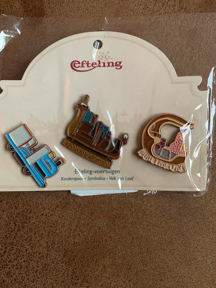 Efteling Pins - Voertuigen Set, Verzamelen, Efteling, Nieuw, Button of Speldje, Ophalen of Verzenden