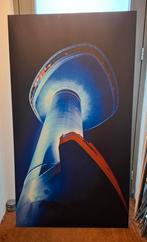 Linnen doek met beschilderd Euromast, Huis en Inrichting, Ophalen, Zo goed als nieuw, 75 tot 100 cm, 150 tot 200 cm