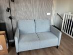 Grijzen tweezit bank, Ophalen, Tweepersoons, 75 tot 100 cm, Zo goed als nieuw