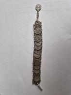 Vintage verzilverde armband met sterrenbeelden., Antiek en Kunst, Ophalen of Verzenden