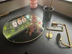 Toiletaccessoires - Tiger Tune - 4 delig en spiegel, Ophalen, Zo goed als nieuw, Zwart, Overige typen
