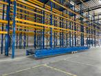 Magazijnstelling: 9 staanders en 48 liggers palletstelling, Zakelijke goederen, Kantoor en Winkelinrichting | Magazijn, Stelling en Opslag