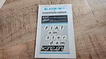 Blauw Wit-Fortuna Sittard/Sittardia programma 5 okt 1969 beschikbaar voor biedingen