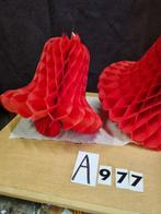 bellen papier rood vintage [a977], Diversen, Kerst, Ophalen of Verzenden