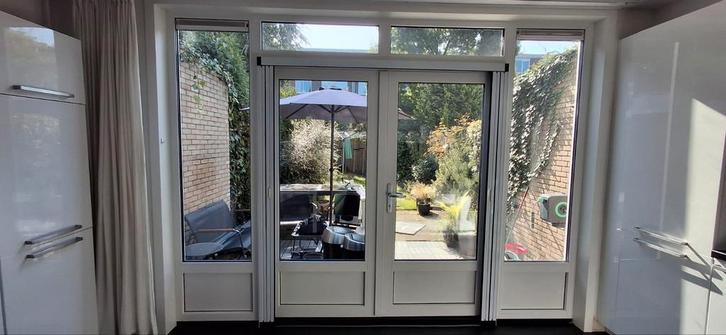 Achterpui met Draaideur, Hor & HR+++ Glas, Doe-het-zelf en Verbouw, Deuren en Horren, 215 cm of meer, 120 cm of meer, Glas, Ophalen