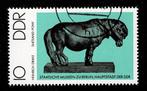 postzegel 1817 DDR Bronzen beeld van een Shetland Pony, Postzegels en Munten, Ophalen of Verzenden, DDR, Gestempeld