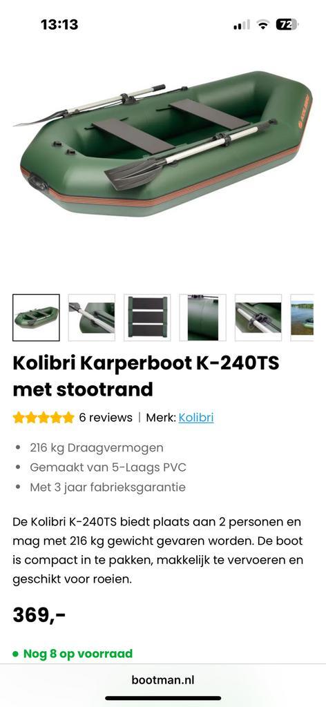 Kolibri K-240TS ZGAN, Watersport en Boten, Hengelsport | Karpervissen, Zo goed als nieuw, Complete set, Ophalen of Verzenden