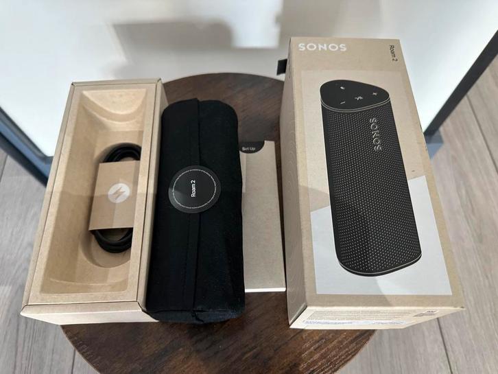Sonos Roam 2 zwart, gebruikt maar in absolute nieuwstaat, Audio, Tv en Foto, Luidsprekers, Zo goed als nieuw, Front, Rear of Stereo speakers