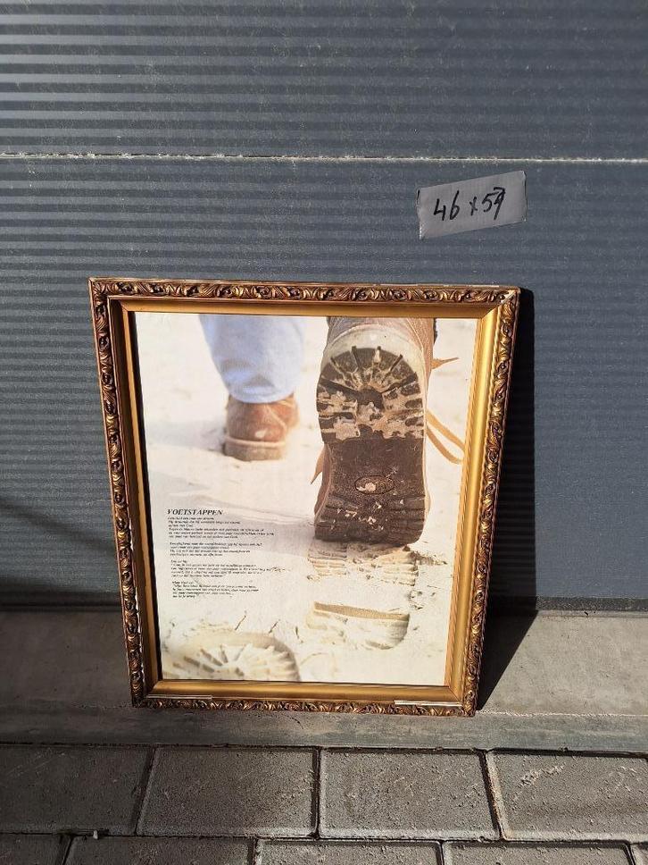 schilderij  apart met gedicht, Antiek en Kunst, Kunst | Schilderijen | Klassiek, Ophalen