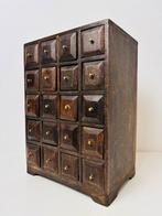 Antieke apothekerskastje apotheker ladenkastje, Ophalen of Verzenden