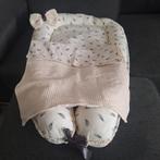 Handgemaakt Babynestje met Dekens - Veren Patroon, Ophalen of Verzenden, Zo goed als nieuw, Overige typen