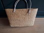 Grote boodschappentas strandtas Geweven palmblad leer handva, Ophalen of Verzenden, Nieuw, Shopper