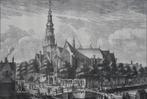 gravure: Zuiderkerk Amsterdam, 17e eeuw., Antiek en Kunst, Kunst | Etsen en Gravures, Ophalen of Verzenden