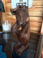 Afrikaans Houten Beeldje - Handgesneden, Ophalen of Verzenden