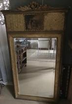 Antieke spiegel, Empire style, bois doree strik , trumeau, Antiek en Kunst, Ophalen