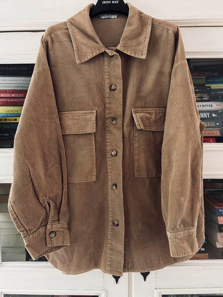LUMINA oversized corduroy blouse beige mt TU, Kleding | Dames, Blouses en Tunieken, Zo goed als nieuw, Beige, Verzenden