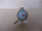 Antiek zakhorloge met sleutel van rond 1900., Ophalen, Staal, Zakhorloge, Overige merken
